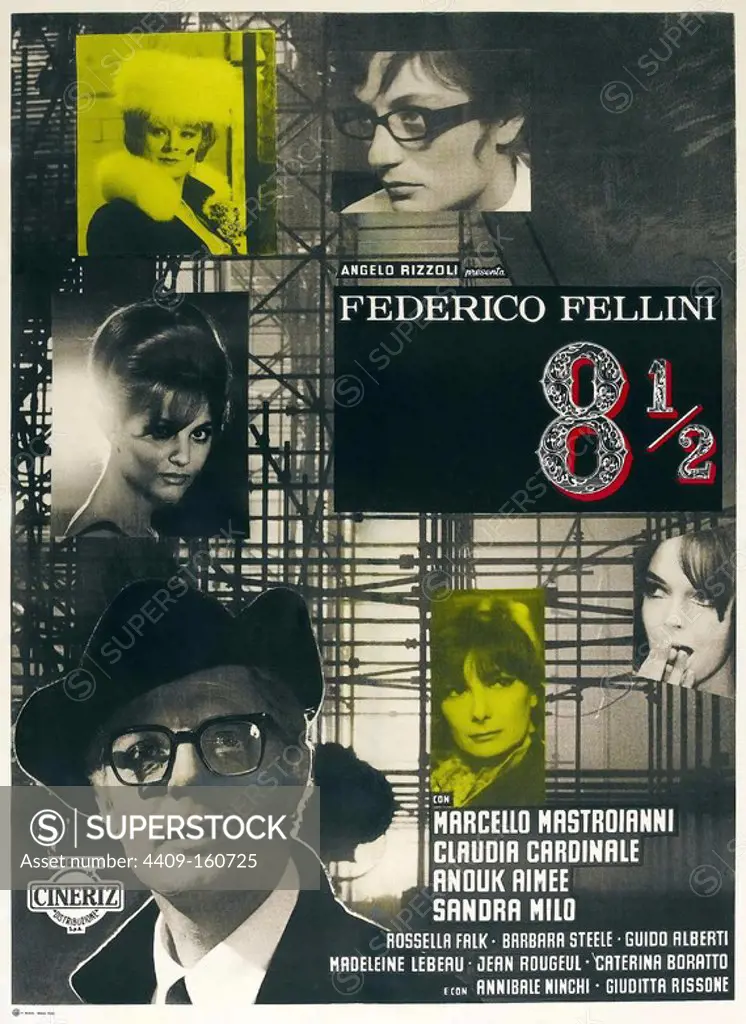 FEDERICO FELLINI'S 8 1/2 (1963) -Original title: 8 1/2-, directed by FEDERICO FELLINI.