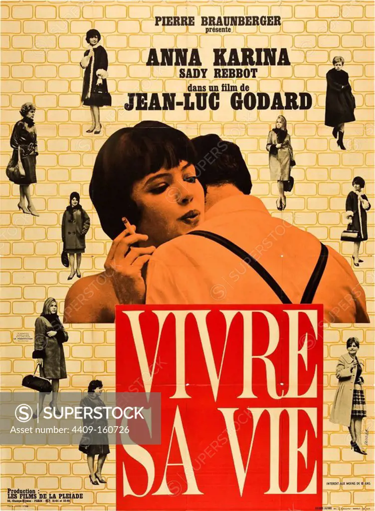 MY LIFE TO LIVE (1962) -Original title: VIVRE SA VIE: FILM EN DOUZE TABLEAUX-, directed by JEAN-LUC GODARD.