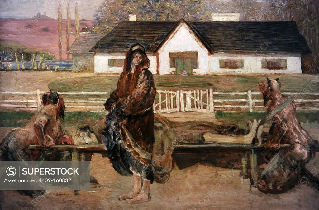Jacek Malczewski (1854-1929). Polish painter. Return to the Homeland, c. 1911. National Museum. Krakow. Poland.