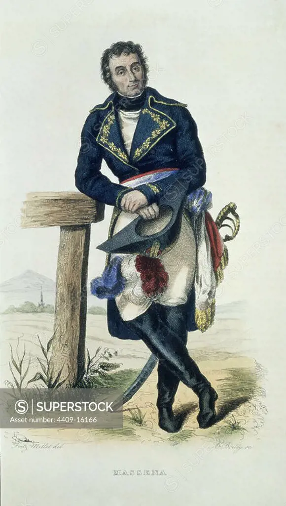 MARISCAL ANDRES MASSENA (1758-1817) DUQUE DE RIVOLI. Author: FRITZ MILLET.