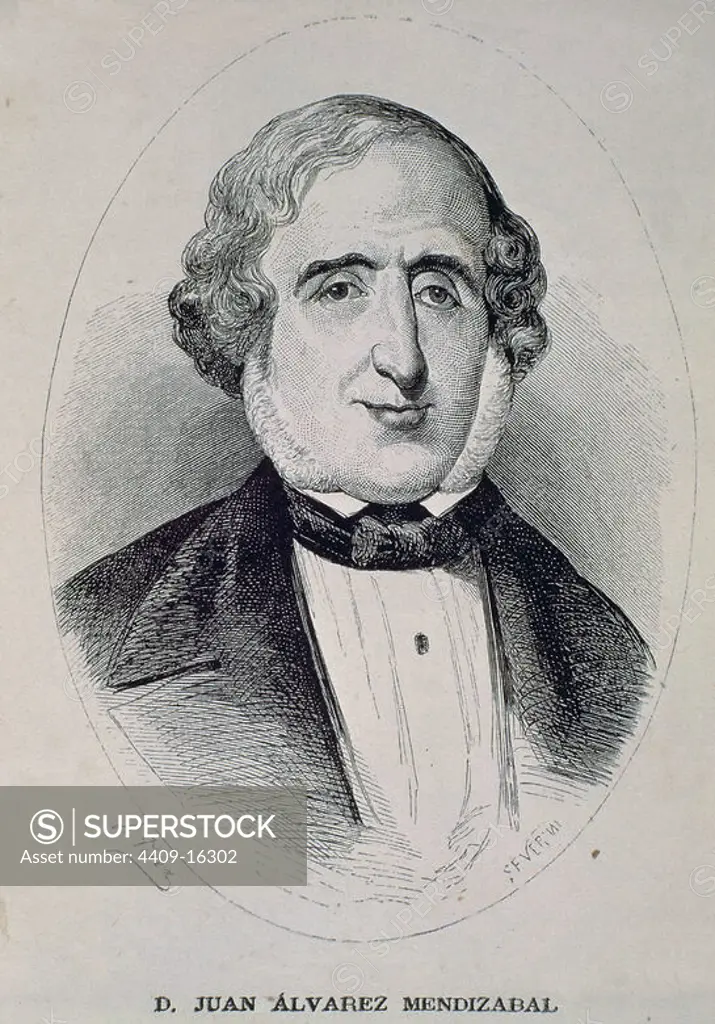 JUAN ALVAREZ MENDIZABAL (1790-1853).