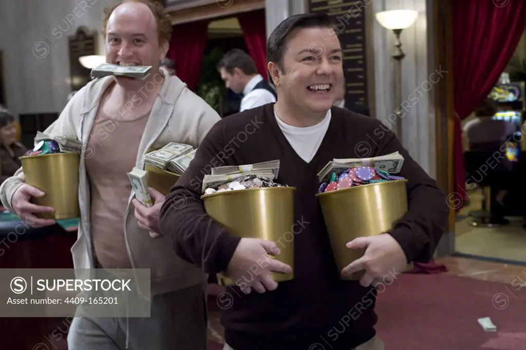 RICKY GERVAIS and LOUIS C. K. in THE INVENTION OF LYING (2009), directed by RICKY GERVAIS and MATTHEW ROBINSON.