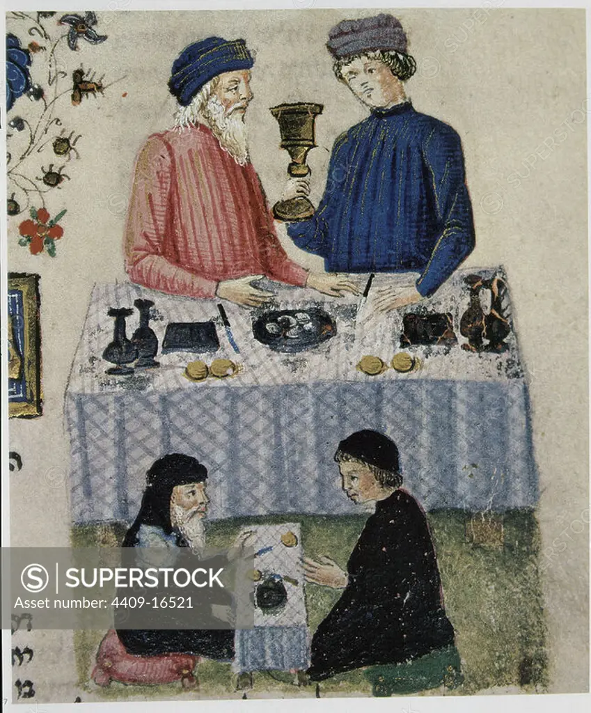 MS ROTHSCHILD 24 F 121-COMIDA CONSOLACION-ITALI 1470. Location: MUSEO ISRAEL. JERUSALEM. ISRAEL.