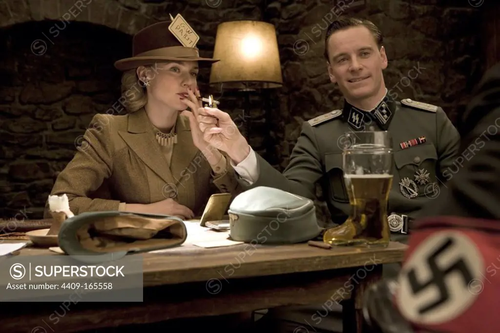MICHAEL FASSBENDER and DIANE KRUGER in INGLOURIOUS BASTERDS (2009), directed by QUENTIN TARANTINO.
