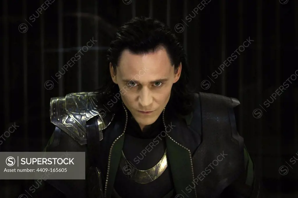 TOM HIDDLESTON in THE AVENGERS (2012), directed by JOSS WHEDON.