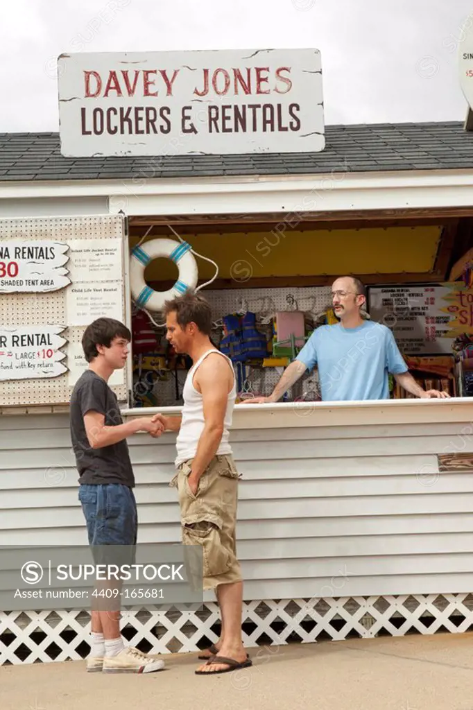 SAM ROCKWELL, JIM RASH and LIAM JAMES in THE WAY WAY BACK (2013), directed by JIM RASH and NAT FAXON.