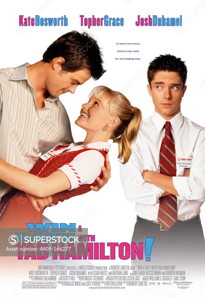 JOSH DUHAMEL, TOPHER GRACE and KATE BOSWORTH in WIN A DATE WITH TAD HAMILTON (2004), directed by ROBERT LUKETIC.
