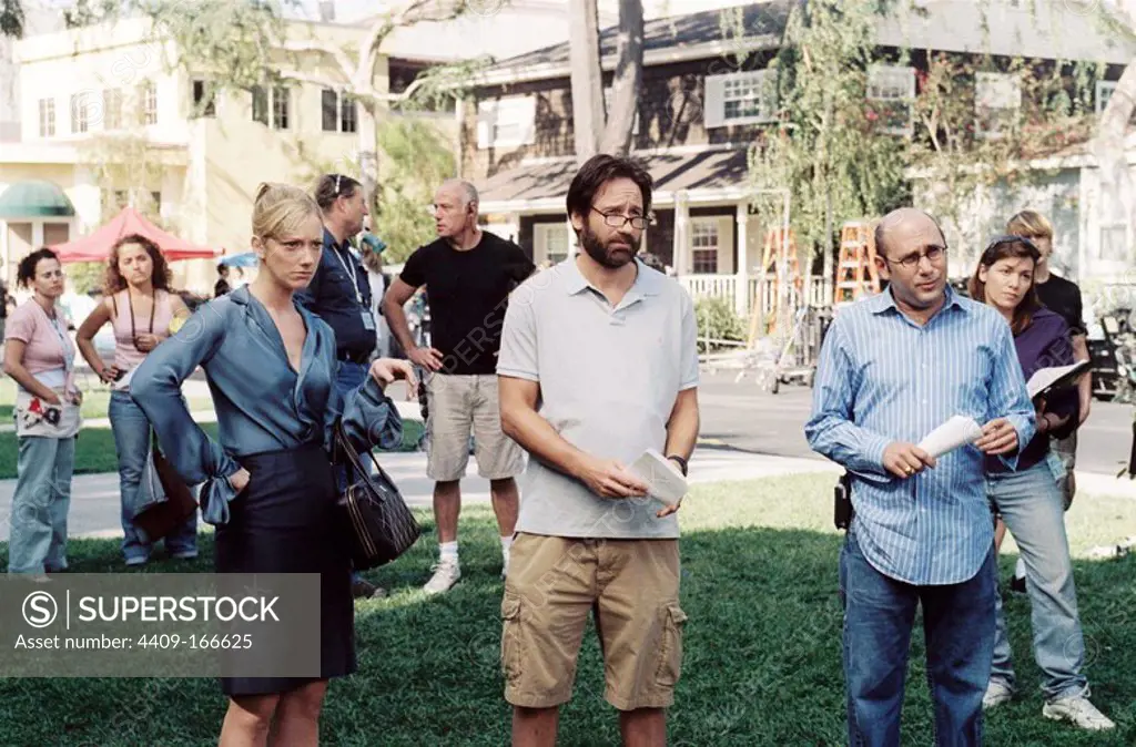 JUDY GREER, DAVID DUCHOVNY and WILLIE GARSON in THE TV SET (2006), directed by JAKE KASDAN.