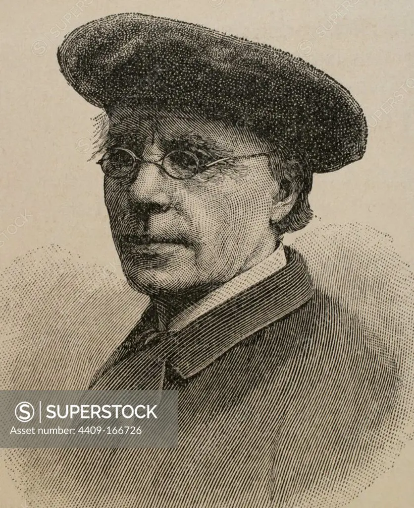 Jonas Lie (1833-1908). Norwegian novelist. Engraving.