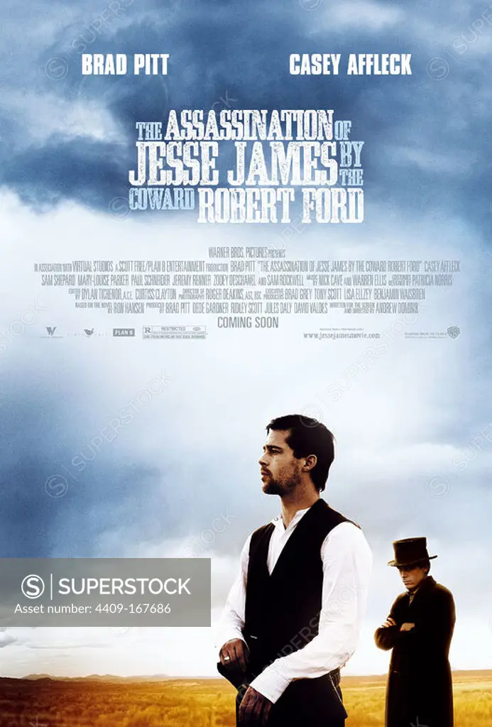 Original Film Title: THE ASSASSINATION OF JESSE JAMES BY THE COWARD ROBERT FORD. English Title: THE ASSASSINATION OF JESSE JAMES BY THE COWARD ROBERT FORD. Film Director: ANDREW DOMINIK. Year: 2007.