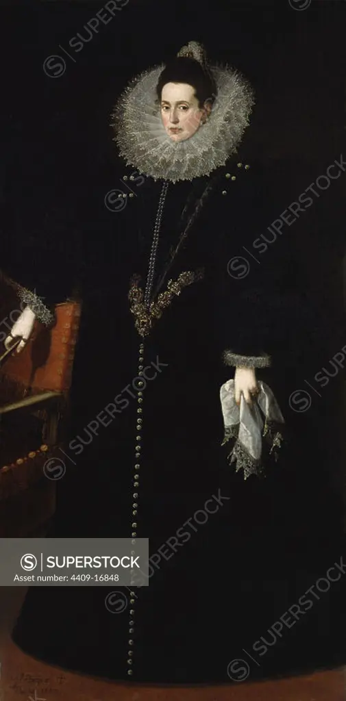 Catalina de la Cerda, Duchess of Lerma - 1602 - 101 x 204 cm - oil on canvas. Author: JUAN PANTOJA DE LA CRUZ. Location: PALACIO PILATOS. Sevilla. Seville. SPAIN.