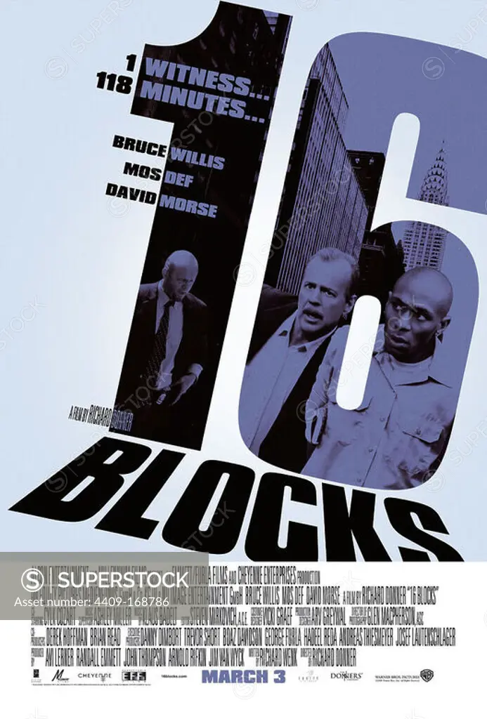 Original Film Title: 16 BLOCKS. English Title: 16 BLOCKS. Film Director: RICHARD DONNER. Year: 2006.