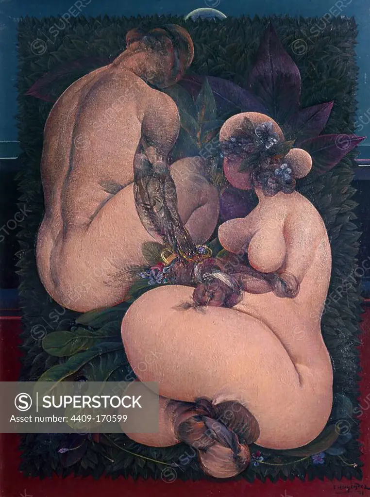 DESNUDOS. Author: HERNANDEZ, FRANCISCO. Location: PRIVATE COLLECTION, MADRID, SPAIN.