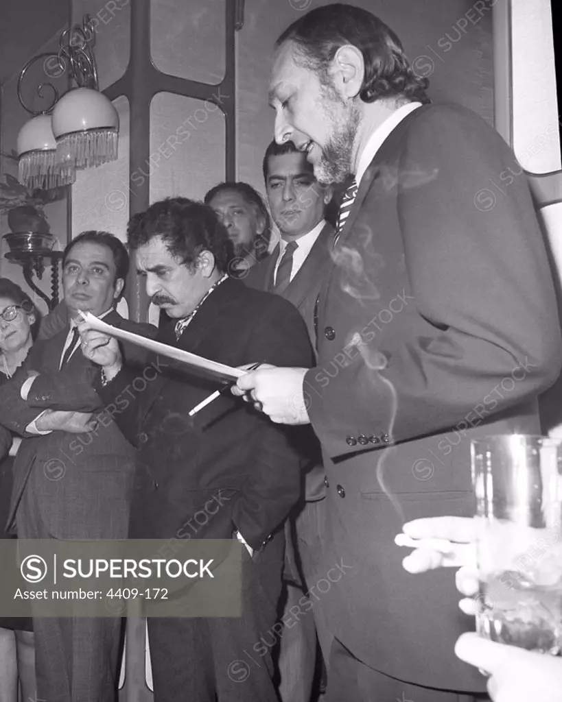 El escritor colombiano Gabriel García Márquez fotografiado en Barcelona el año 1970.
