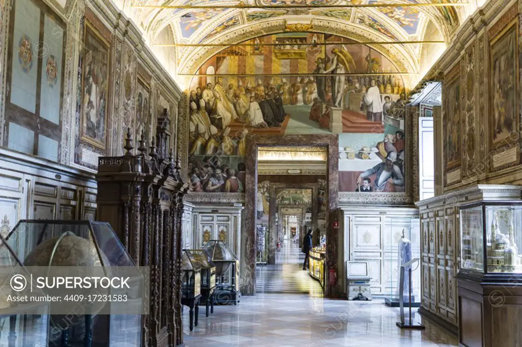 The Vatican Apostolic Library (1475).Vatican museum, Vatican city, Rome, Italy.