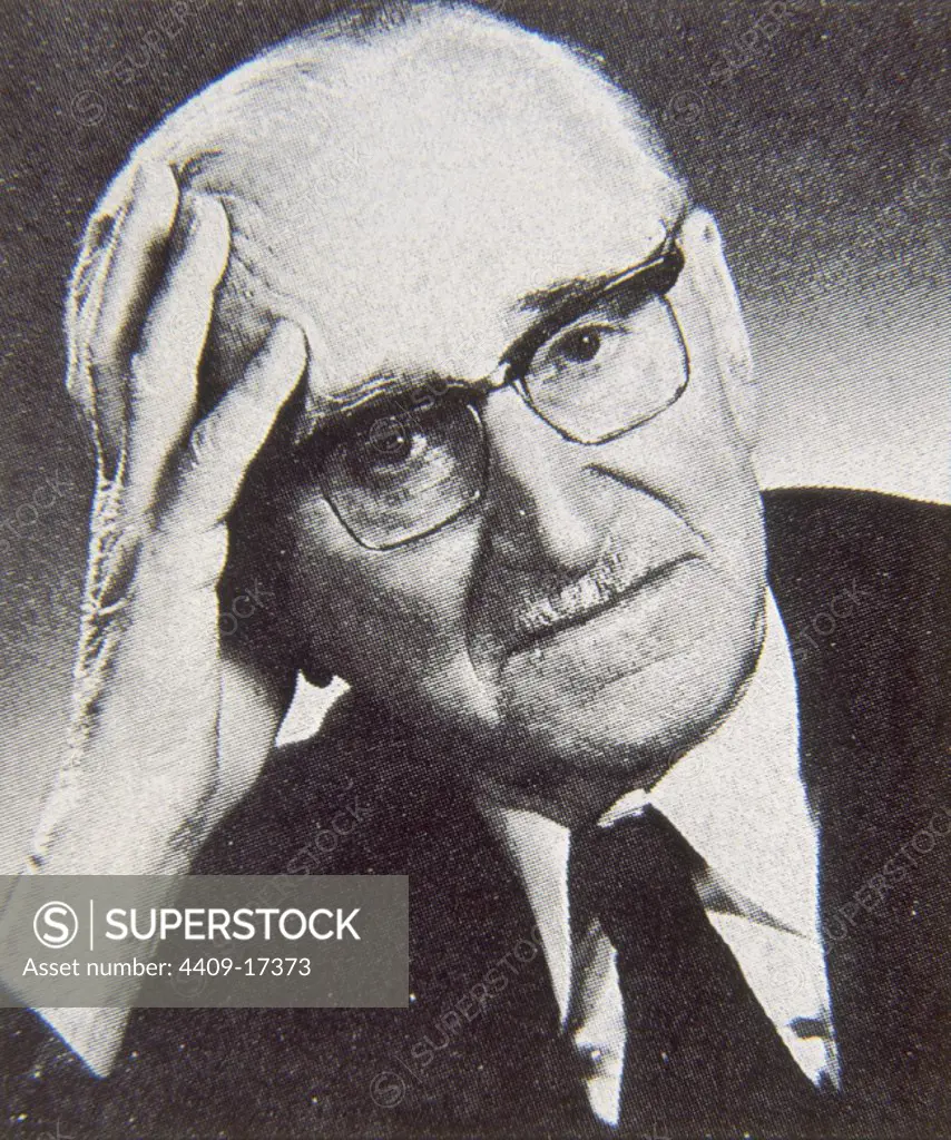 Portrait of Friedrich Hayek (1899-1992), Austrian philosopher and economist. AGUST F VON HAYECK.