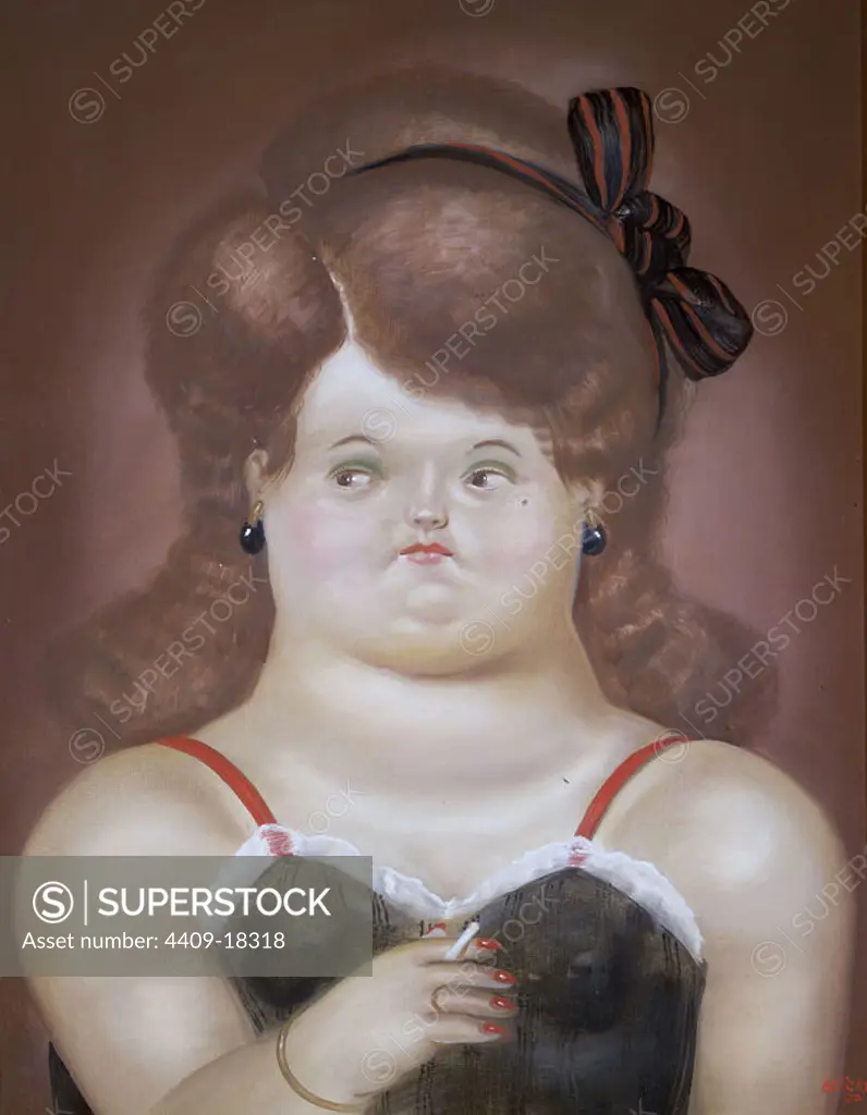 'Doris', 1977, Oil on canvas. Author: FERNANDO BOTERO. Location: PRIVATE COLLECTION. MADRID. SPAIN.