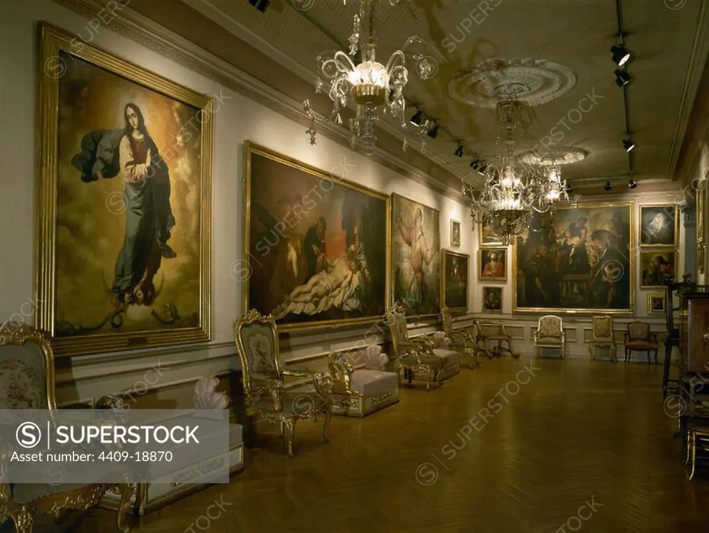 Room in the Cerralbo Museum in Madrid. Location: MUSEO CERRALBO. MADRID. SPAIN.
