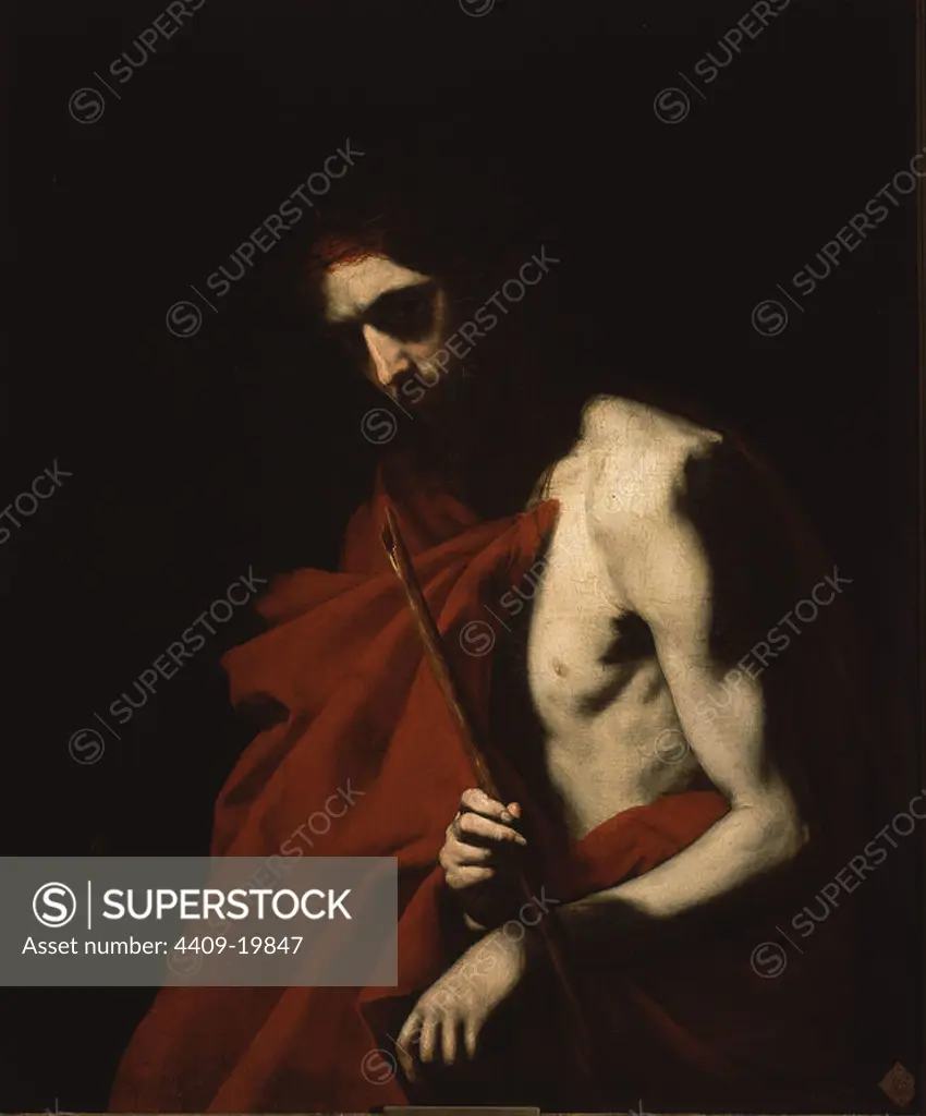 'Ecce Homo', ca. 1620, Oil on canvas, 97 x 81 cm, Inv. 629. Author: JUSEPE DE RIBERA. Location: ACADEMIA DE SAN FERNANDO-PINTURA. MADRID. SPAIN.