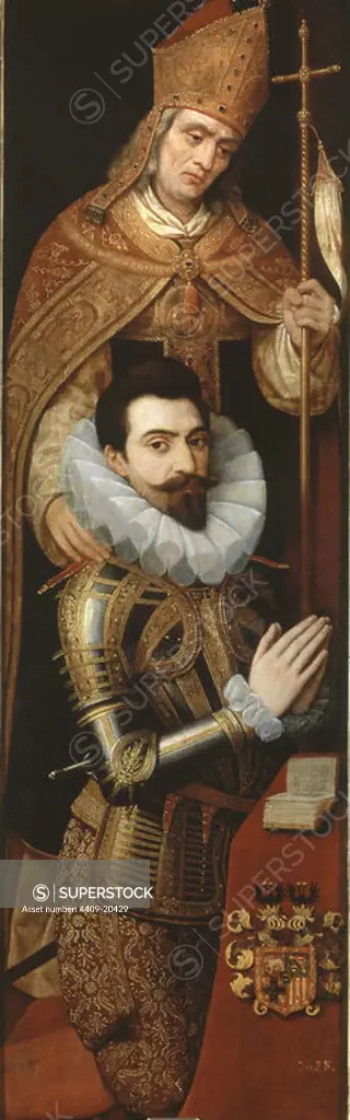 'Alonso de Idiáquez, duke of Ciudad Real', 1589, Oil on panel, 119 x 37 cm, P01858. Author: OTTO VAN VEEN (1556-1629) OTTO VENIUS u O. VAENIS. Location: MUSEO DEL PRADO-PINTURA. MADRID. SPAIN. SAN ILDEFONSO. IDIAQUEZ DON ALONSO. CIUDAD REAL DUQUE DE.
