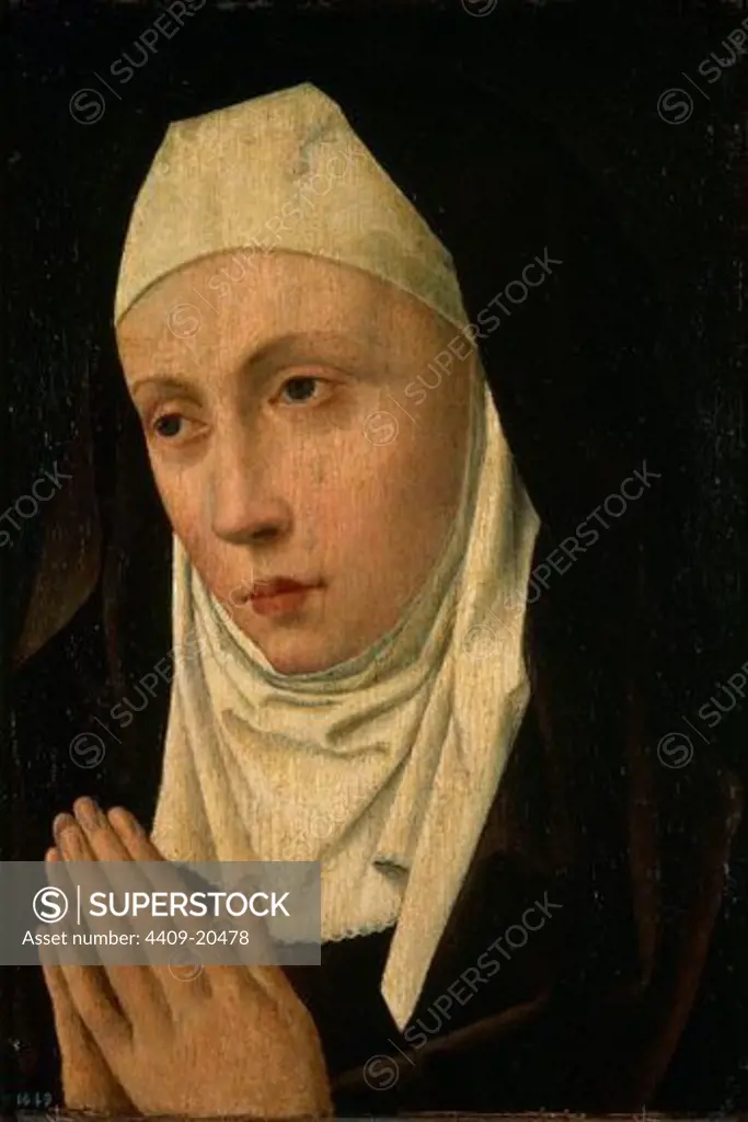 Flemish school. Sorrowful Mother. 15th century. 35x24 cm. Madrid, Prado museum. Spain. Author: BOUTS DIRK-DIRK BOUTS. Location: MUSEO DEL PRADO-PINTURA, MADRID, SPAIN.