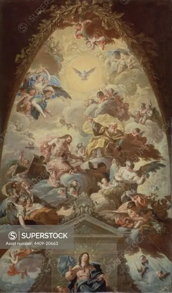LA ASUNCION DE LA VIRGEN - 1760 - OLEO/LIENZO - 137 x 81 cm - NP 600 - ROCOCO ESPAÑOL. Author: BAYEU FRANCISCO. Location: MUSEO DEL PRADO-PINTURA, MADRID, SPAIN.