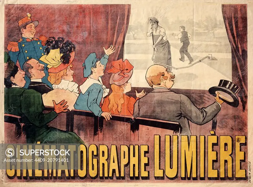 TABLES TURNED ON THE GARDENER (1895) -Original title: L' ARROSEUR ARROSE-, directed by LOUIS LUMIERE.
