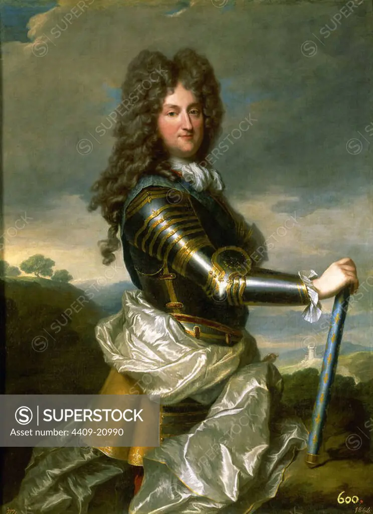 'Philippe II, Duke of Orléans', 1715-1716, Oil on canvas, 140 x 104 cm, P02344. Author: JEAN BAPTISTE SANTERRE. Location: MUSEO DEL PRADO-PINTURA. MADRID. SPAIN. FELIPE DE ORLEANS.