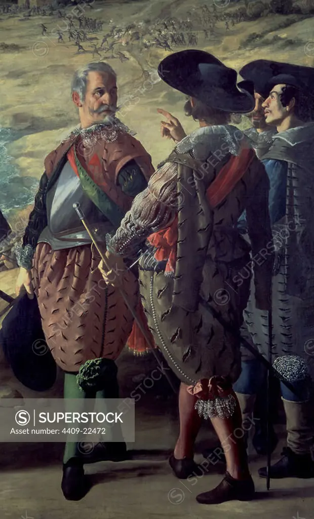 'The Defense of Cadiz against the English' (detail), 1634, Oil on canvas, P00656. Author: FRANCISCO DE ZURBARAN. Location: MUSEO DEL PRADO-PINTURA. MADRID. SPAIN.