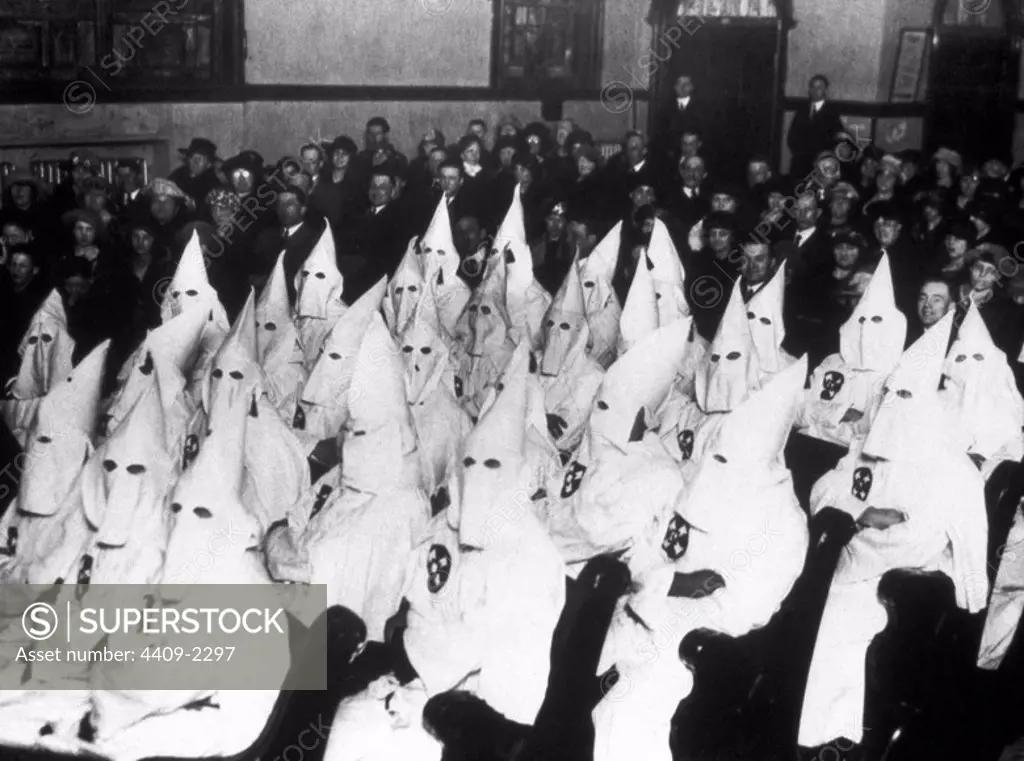Reunión del Ku Klux Klan. Años 30.