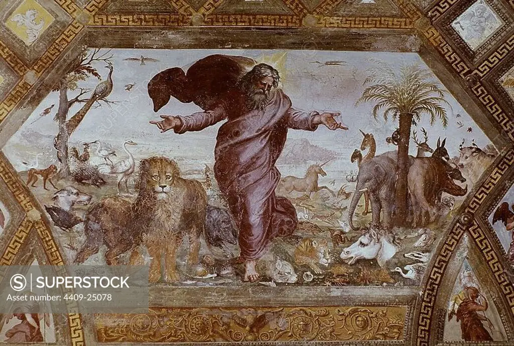 Disputa, from the Stanza della Segnatura - 1509 - fresco. Author: RAFAEL SANZIO O RAFAEL DE URBINO. Location: MUSEOS VATICANOS-ESTANCIA DEL SELLO. VATICANO. JESUS. SAINT AUGUSTINE. EVE. FRA ANGELICO. Adam. APOSTLE PETER. DAVID REY SIGLO XI AC. VIRGIN MARY. ESPIRITU SANTO. SAN JUAN EVANGELISTA Y APOSTOL. DIOS PADRE. SAN GREGORIO MAGNO. Trinidad. SAN LORENZO. DIOS. SAN JUAN BAUTISTA. SAINT AMBROSE. DIOS HIJO. SIXTO IV PAPA. SAN JERONIMO (347-420). Dante Alighieri (1265-1321). JUDAS ISCARIOTE (3 ac-30 dc).