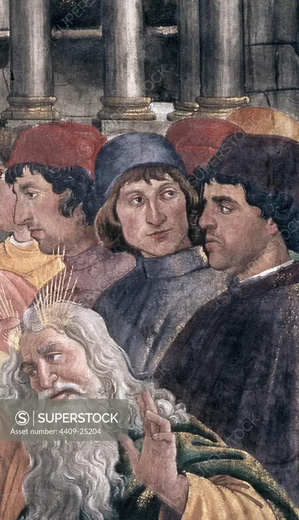 'The Punishment of the Rebels' (detail), 14801482, Fresco. Author: SANDRO BOTTICELLI. Location: MUSEOS VATICANOS-CAPILLA SIXTINA. VATICANO.