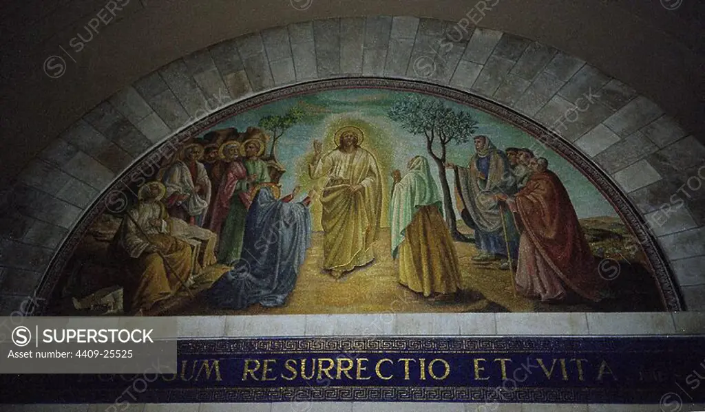 MOSAICO DE LA RESURRECCION DE JESUS. Location: INTERIOR. Nación. ISRAEL. JESUS. CRISTO RESUCITADO.