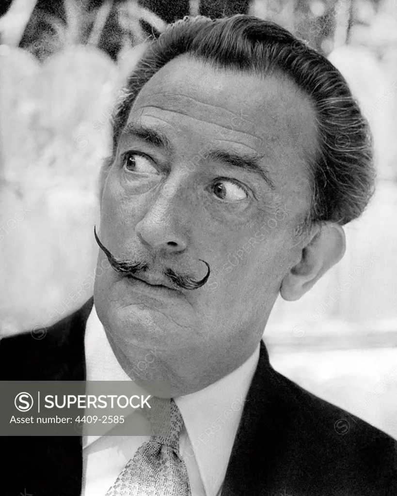 The spanish painter born in Figueres (Catalonia) Salvador Dalí. Picture taken in 1962.