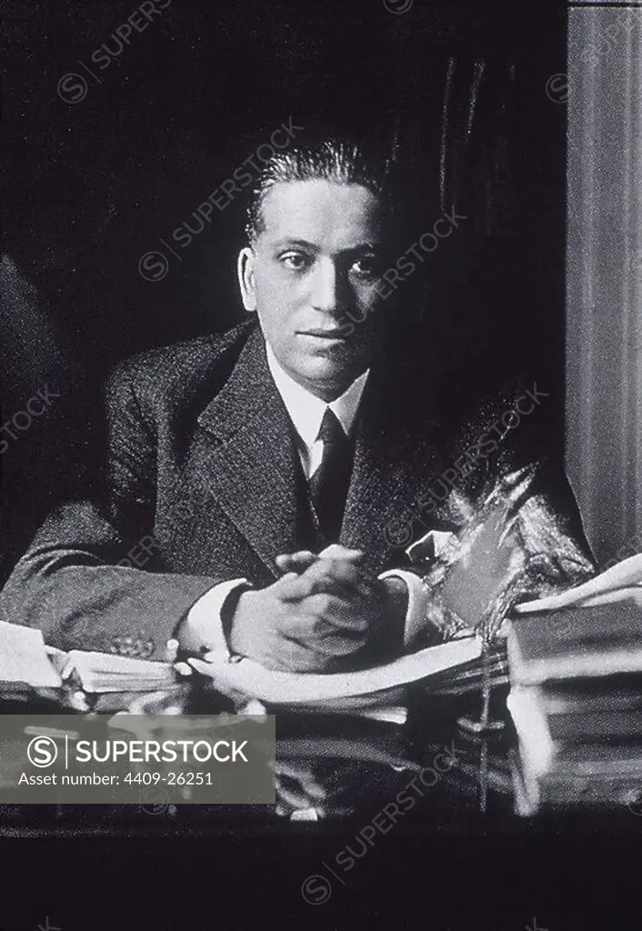 JOSE CALVO SOTELO, MINISTRO DE PRIMO DE RIVERA, 1931.