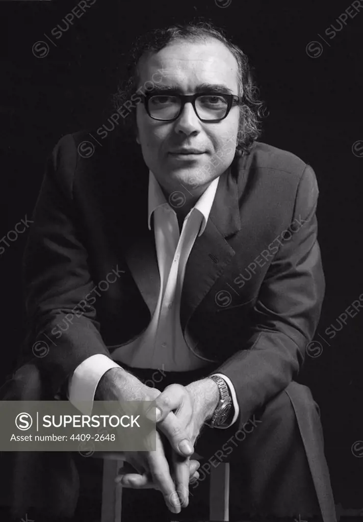 Photograph of the writer, teacher and cinema researcher Román Gubern taken on April 1971.
