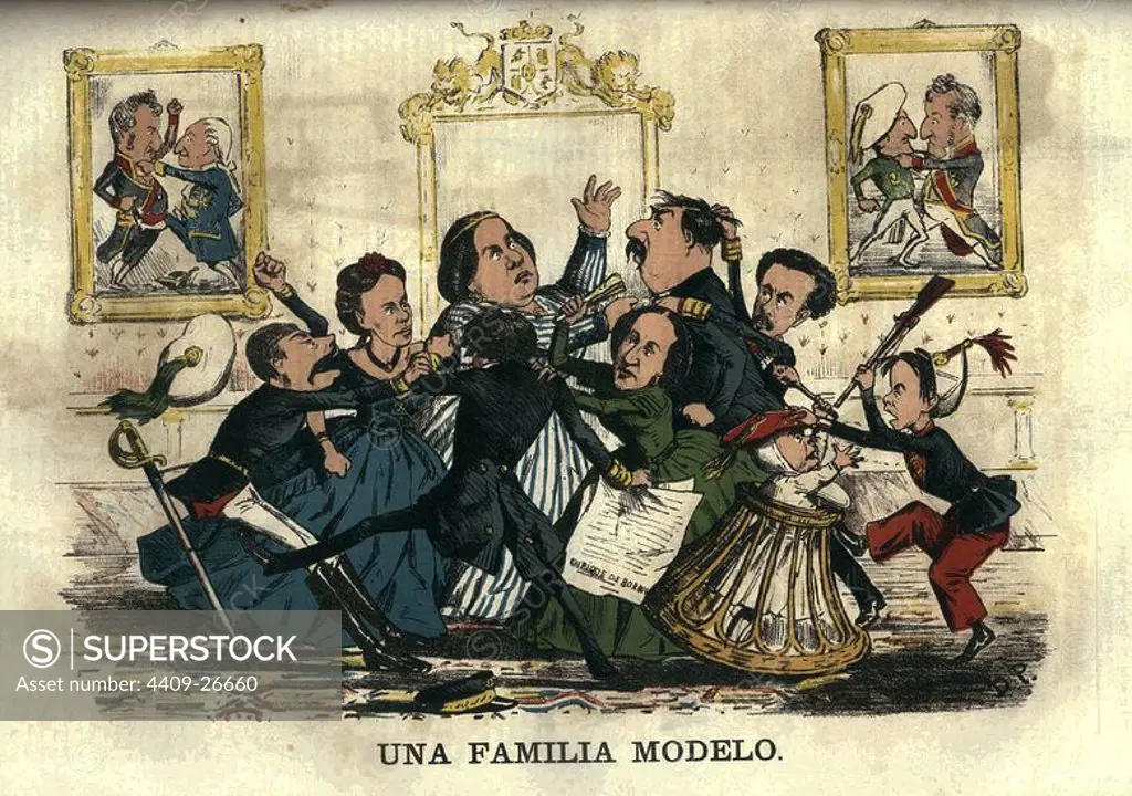 SATIRA - REVISTA LA FLACA - 20 DE FEBRERO DE 1870. Location: BIBLIOTECA NACIONAL-COLECCION. MADRID. SPAIN. ISABEL II REINA DE ESPAÑA (1830-1904).