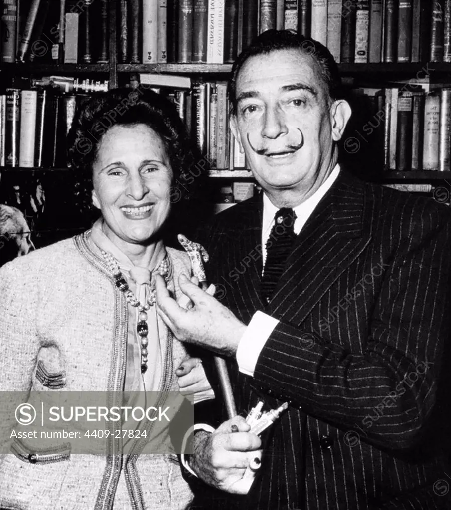 Salvador Dali and his wife Gala.