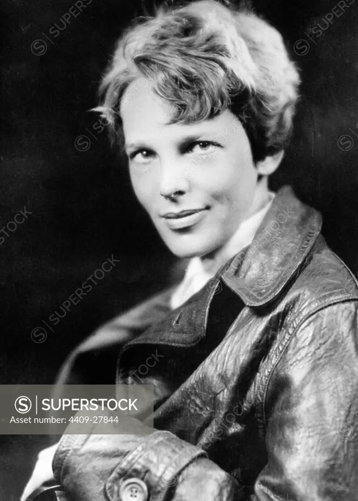 Amelia Earhart, famous female aviator, c.1932.