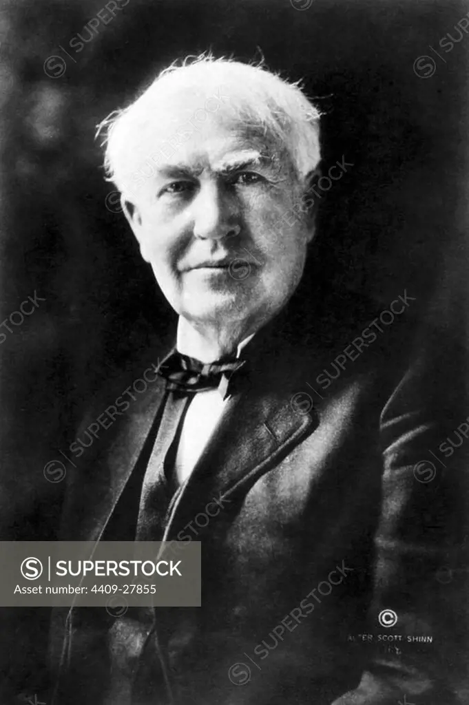El inventor Thomas Alva Edison, 1887.