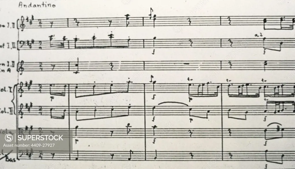 Wolfgang Amadeus Mozart (1756-1791). Mozart´s missing A-Minor Symphony. JOHANN WOLFGANG MOZART.