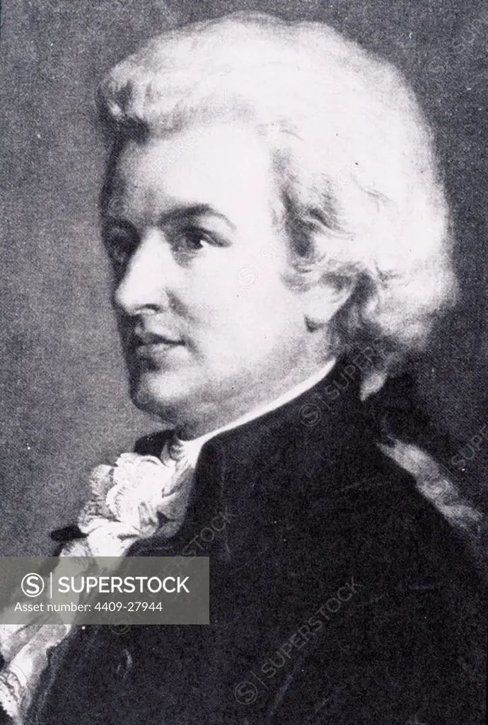 Wolfang Amadeus Mozart, austrian composer. JOHANN WOLFGANG MOZART.