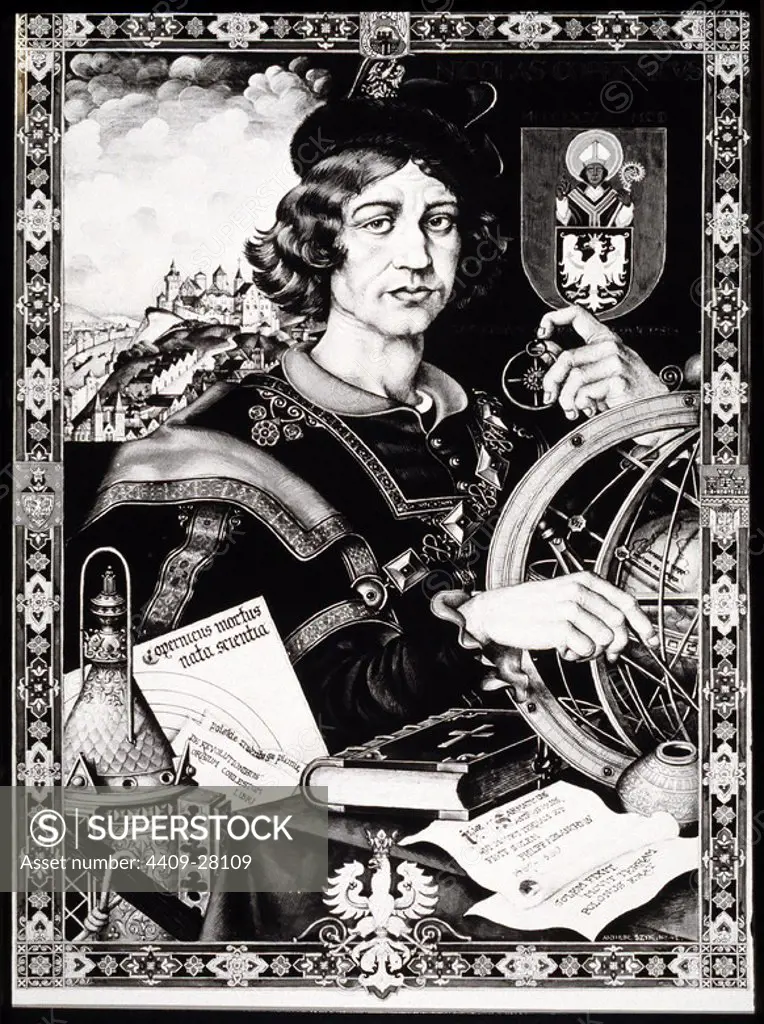 Nicolas Copernicus , polish astronomer, father of modern astronomy, authored "De Revolutionibus" proving the sun to be centre of the universe in 1530.
