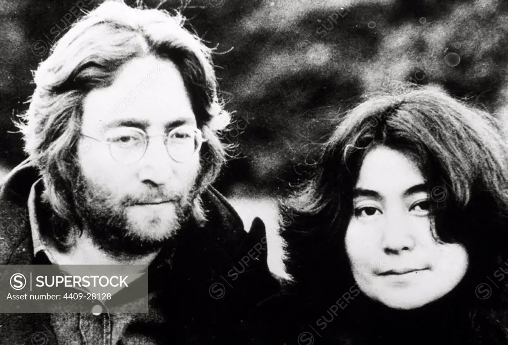 John Lennon with Yoko Ono, 1971.