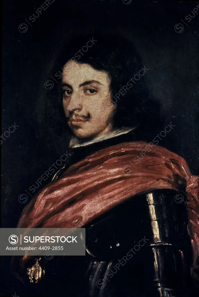 'Portrait of Duke Francesco I d'Este' ,1638, Oil on canvas, 68 x 51cm. Author: DIEGO VELAZQUEZ (1599-1660). Location: GALERIA ESTENSE. Modena. ITALIA. FRANCISCO II DE ESTE. FRANCISCO II. DUQUE DE MODENA. FRANCESCO II D'ESTE DUQUE DE MODENA.