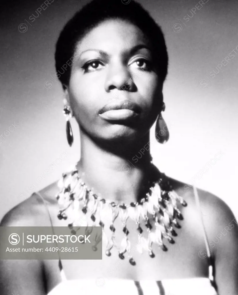 La cantante Nina Simone.
