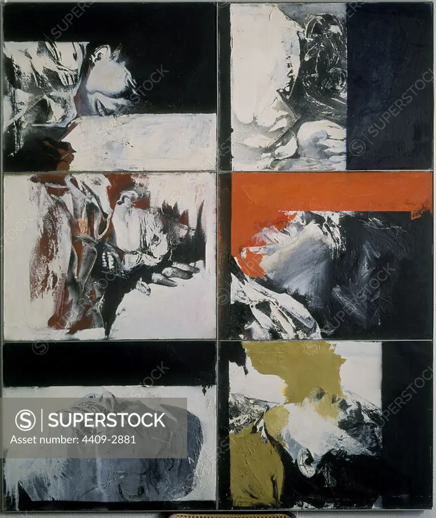 'La parturienta', 1965, Oil on canvas, 180 x 148 cm. Author: RAFAEL CANOGAR.