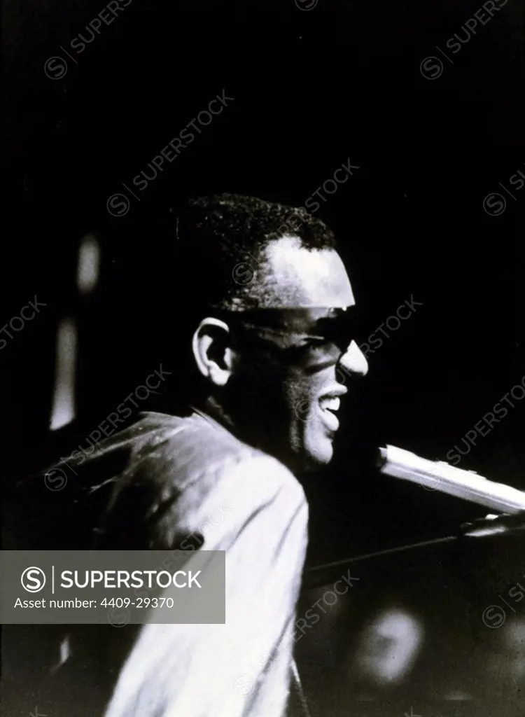 Ray Charles performing at Paris Olympia Theatre in 1962.