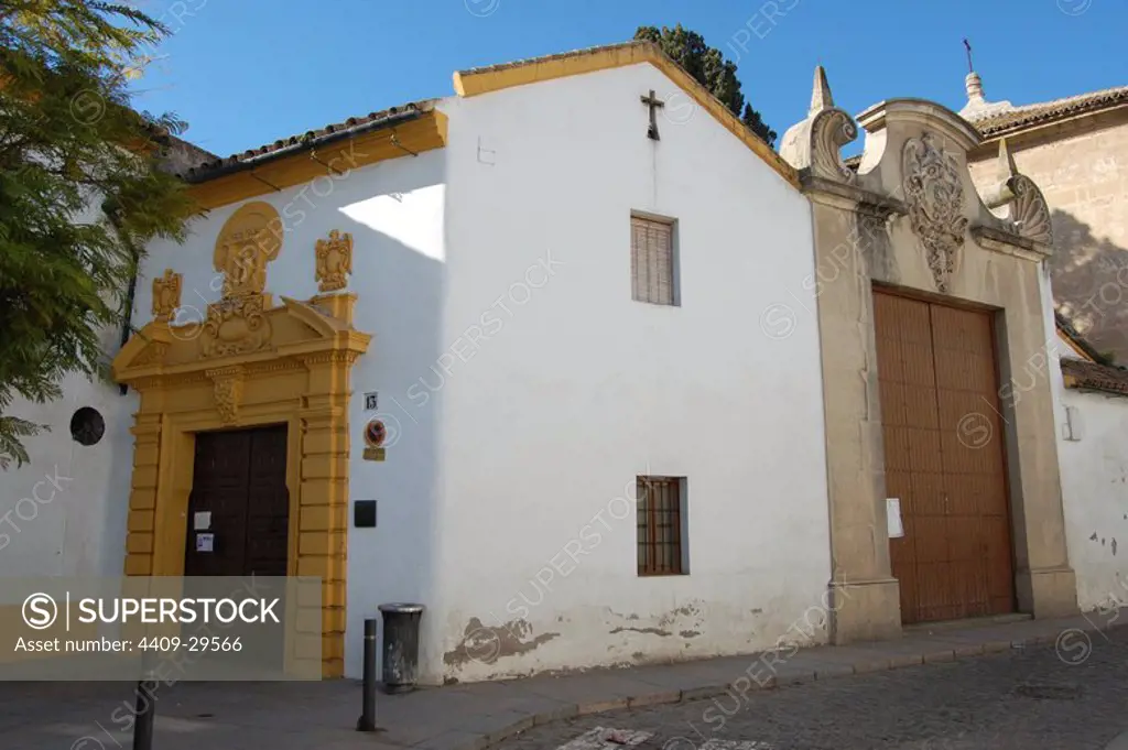 Convento de Santa Isabel, obra iniciada por Juan de Ochoa y continuada por Sebastin Vidal y Bernab Gmez del Ro y finalizada en 1660. Cordoba.