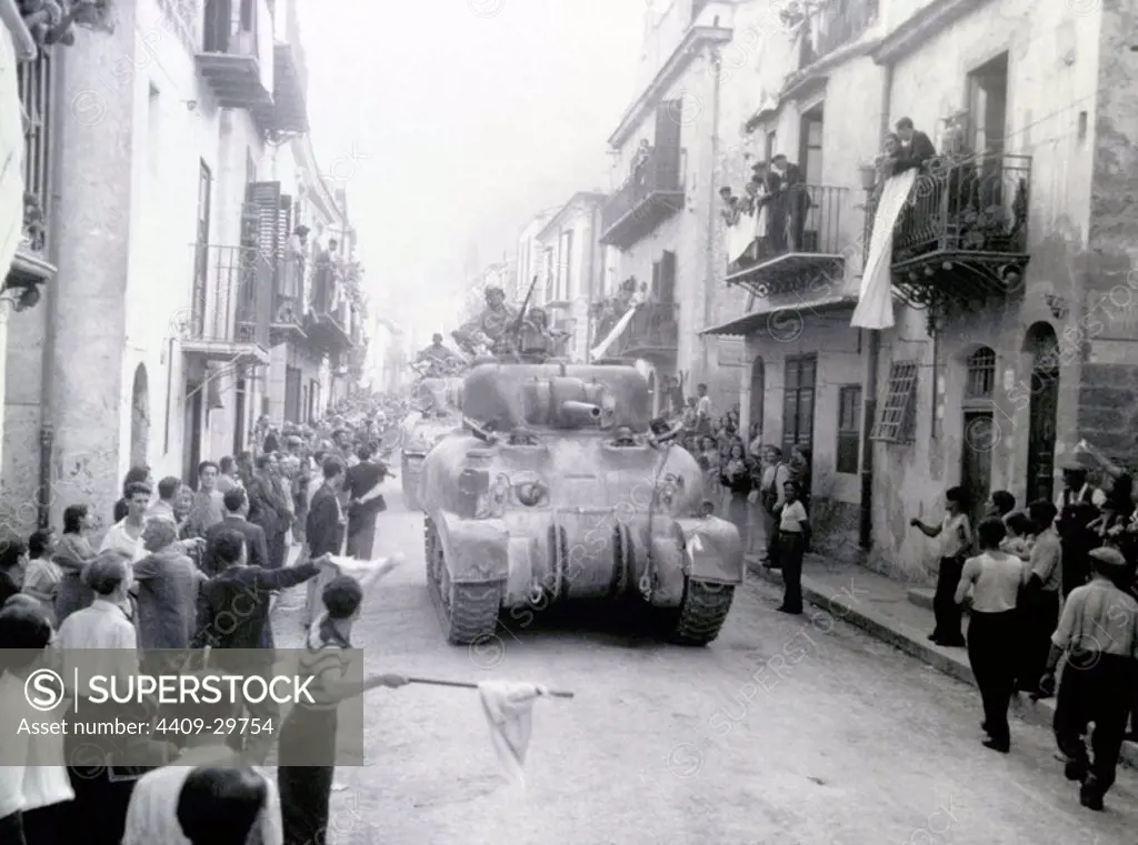 22 July 1943 U.S. 2nd Armored Division enters Palermo, Sicily.